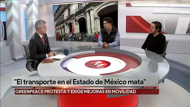 Entrevista, Carlos Samayoa y Dante Jiménez Integrantes Greenpeace. El transporte en el Edo Mex mata