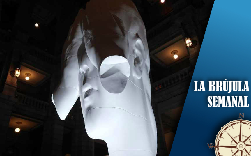 Escultura 'Behind the Walls' de Jaume Plensa. (Archivo MILENIO)