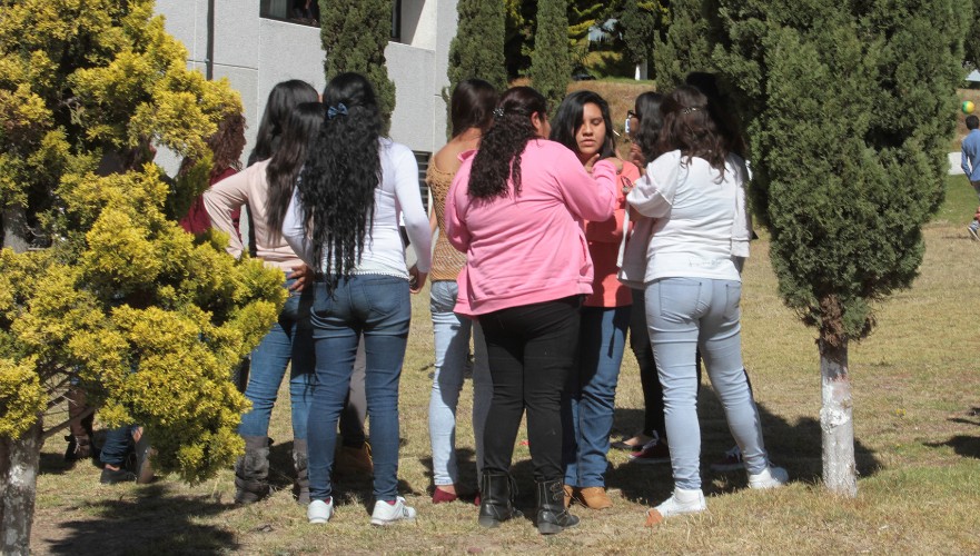 Estudiantes del ICSHU. (Maribel Calderón)