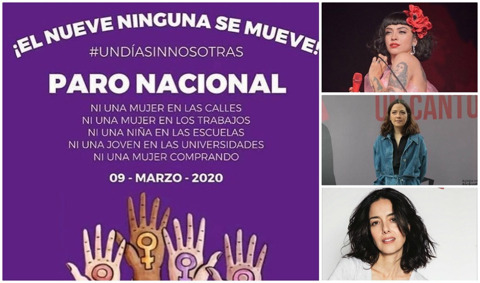 "Un día sin mujeres": Famosas apoyan paro nacional (Especial/Instagram).