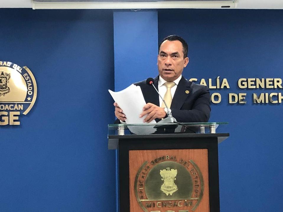 Adrián López Solís, Fiscal de Michoacán, sobre los muertos hallados en una fosa clandestina. (Jocelyn Estrada)