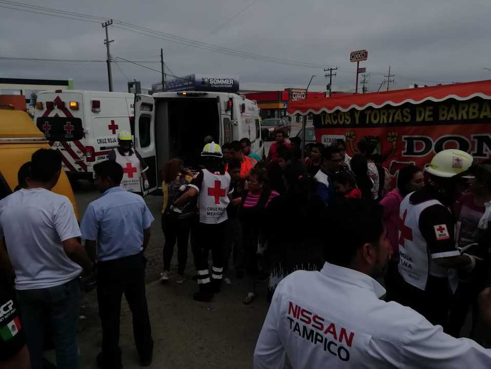 Choque en Altamira deja a 7 niños de una primaria lesionados (Foto/CORTESÍA)