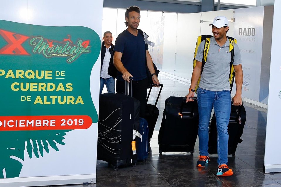 Rafael Nadal llegó a Acapulco (Abierto Telcel)