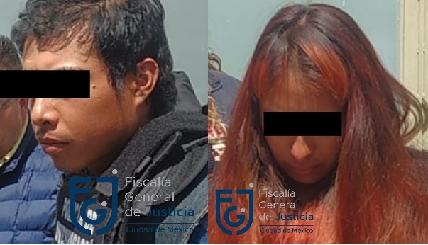 Mario 'N' y Giovana 'N', presuntos asesinos de Fátima. Foto: (Especial)