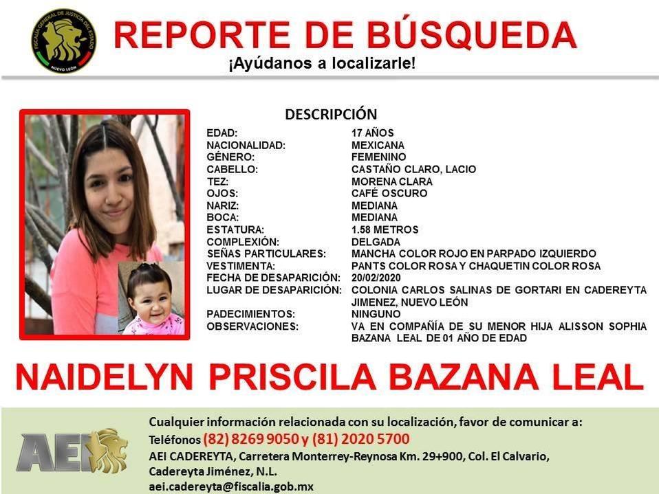 La mujer y su bebé fueron vistas por última vez  en la colonia Carlos Salinas de Gortari. (Especial)