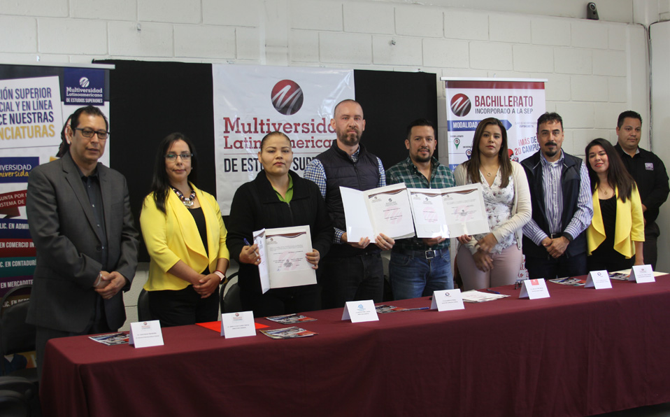 Multiversidad Latinoamericana, Campus Torreón firmó convenios con CANIRAC, CANACINTRA y COPARMEX. (Claudia Luévano)