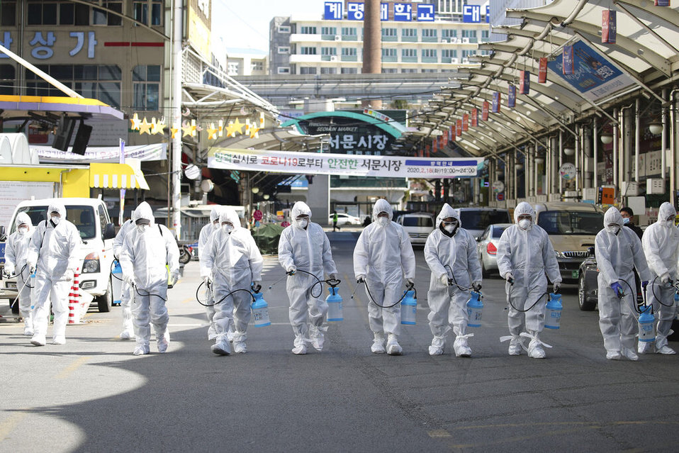 En Corea del Sur suman 7 los muertos por el coronavirus. (AP)