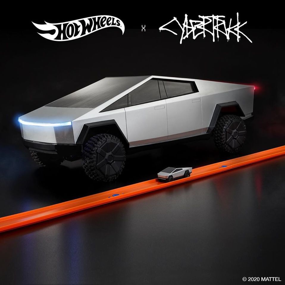 Mattel diseñó dos versiones a escala de la Tesla Cyberstruck.(Instagram)
