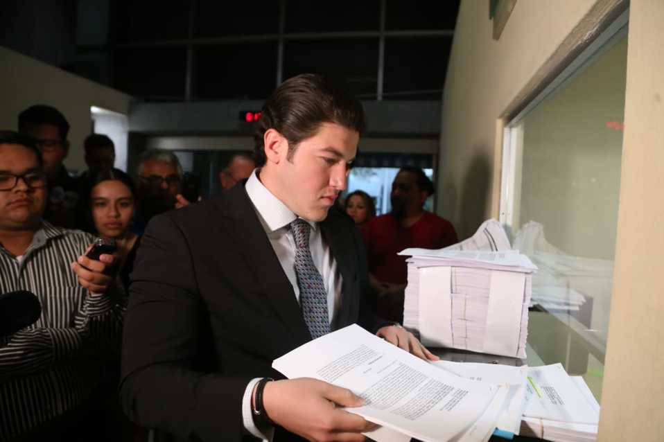 El senador de Movimiento Ciudadano, Samuel García. (Jorge López)
