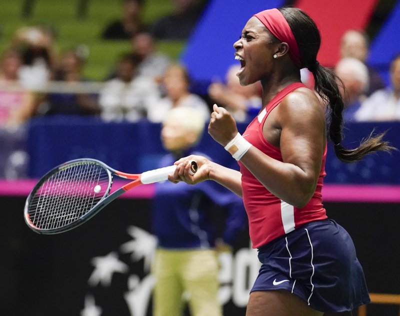 Sloane Stephens durante la Fed Cup de 2019  (AP)