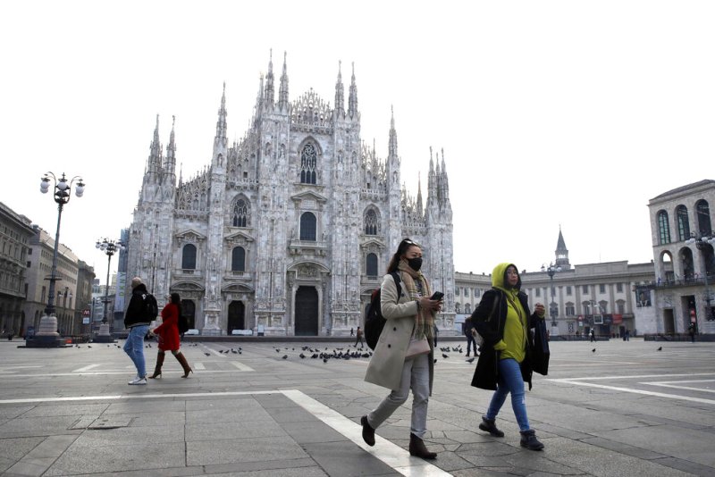 El brote de coronavirus en Italia comenzó a propagarse desde las regiones norteñas de Lombardía y Véneto. (AP)