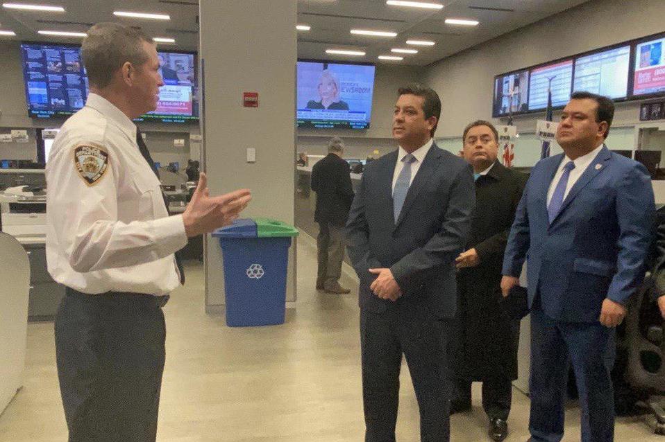 El gobernador de Tamaulipas, Francisco García Cabeza de Vaca en Nueva York, EU (Foto/Vía Twitter)