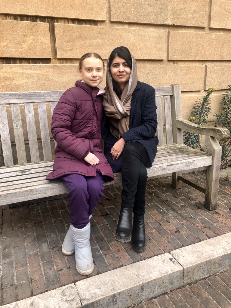 Greta Thunberg y Malala. (Twitter)