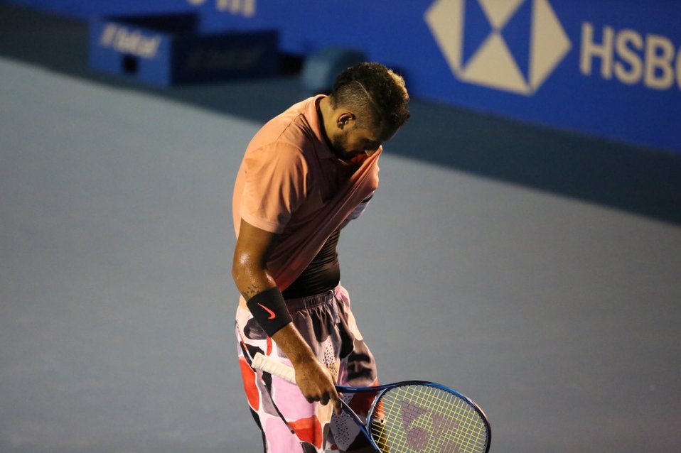 Nick Kyrgios se retira del Abierto Mexicano de Tenis 2020 por lesión (Twitter @AbiertoMexicano)