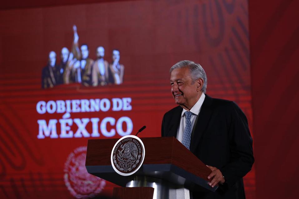 El presidente Andrés Manuel López Obrador en conferencia matutina. (Nelly Salas)