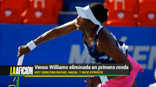Venus Williams se despide del Abierto Mexicano de Tenis