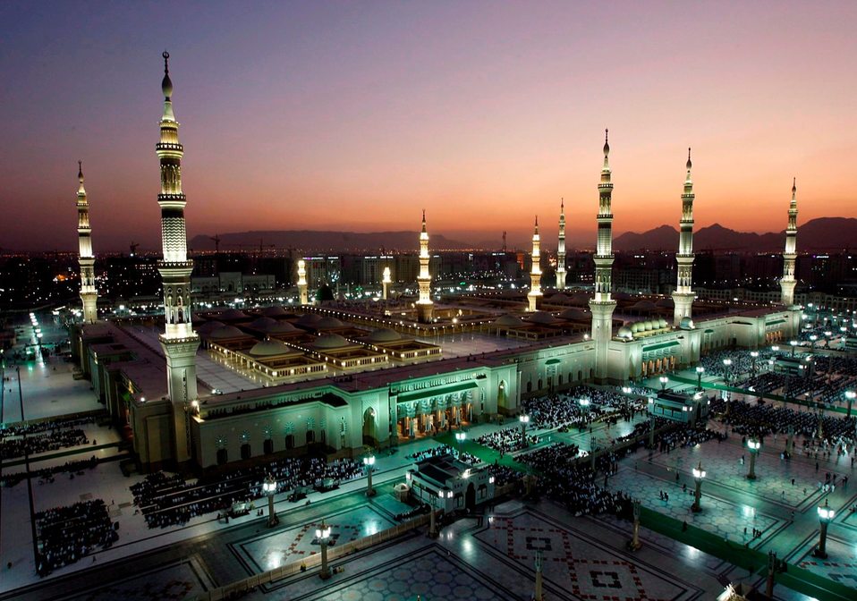 Arabia Saudita. Vista general de una mezquita del profeta Mahoma. (EFE)