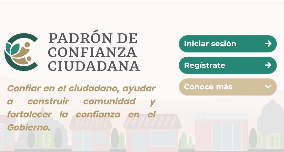 Padrón de confianza ciudadana. (Especial)