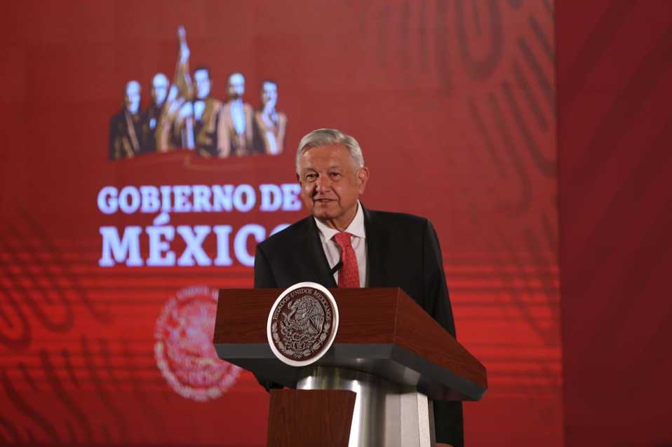 El presidente Andrés Manuel López Obrador en conferencia del 26 de febrero. (Javier Ríos)