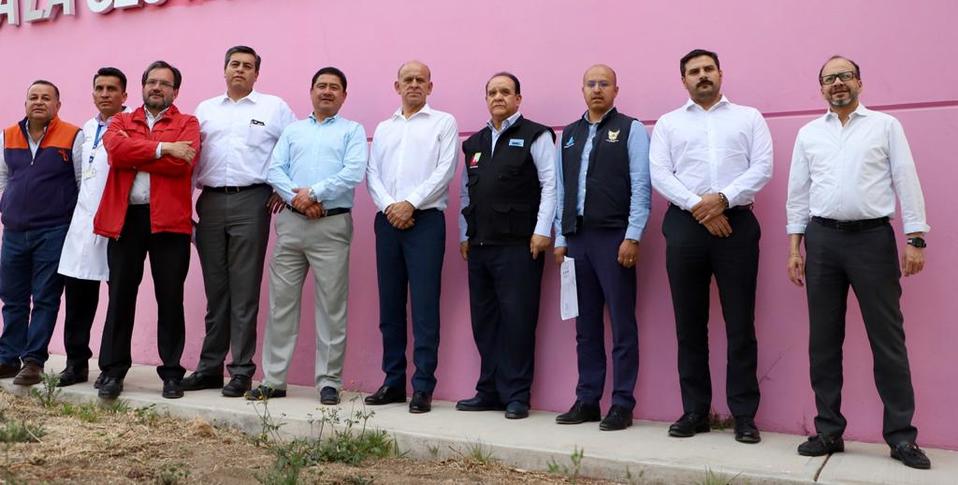 Recorrido por el nuevo Hospital Materno-Infantil de Huichapan. (Cortesía)