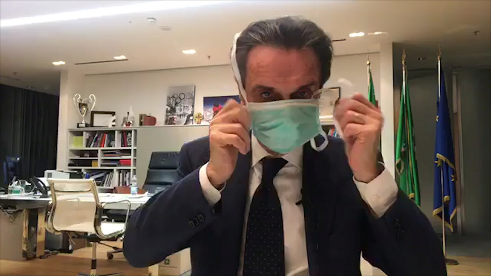 Attilio Fontana, gobernador de Lombardía. (Reuters)