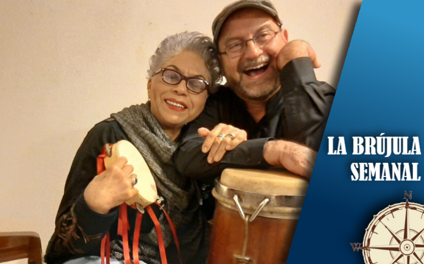La compositora Martha Ventura y el maestro Carlos Tercero. (Corestía)