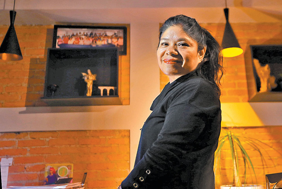 Marcelina Bautista, líder de las trabajadoras domésticas. (Héctor Téllez)