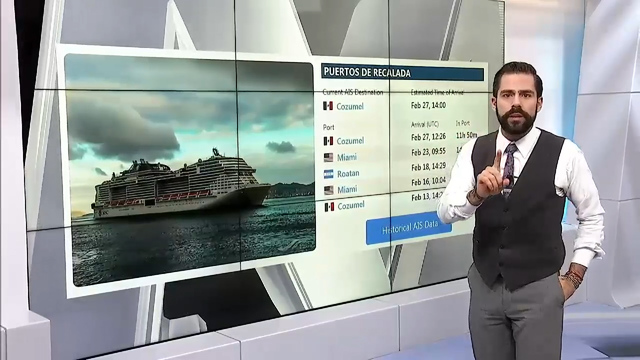 Travesía de crucero que llegó a Cozumel