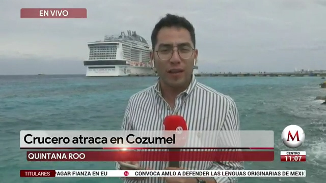 Ya está en muelle de Cozumel crucero con posible pasajero con coronavirus