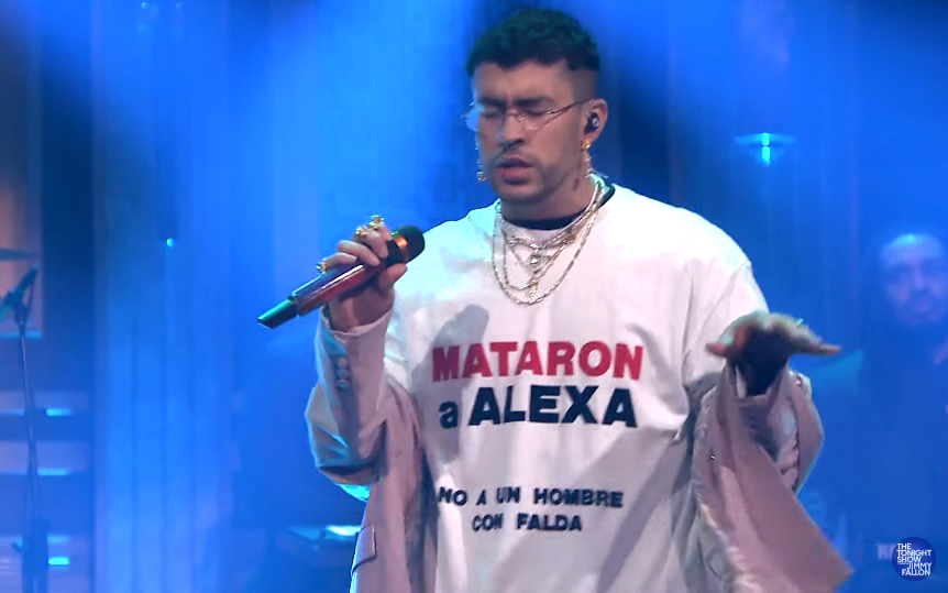 Bad Bunny protestó contra el transfeminicidio de Alexa en Puerto Rico (YouTube).