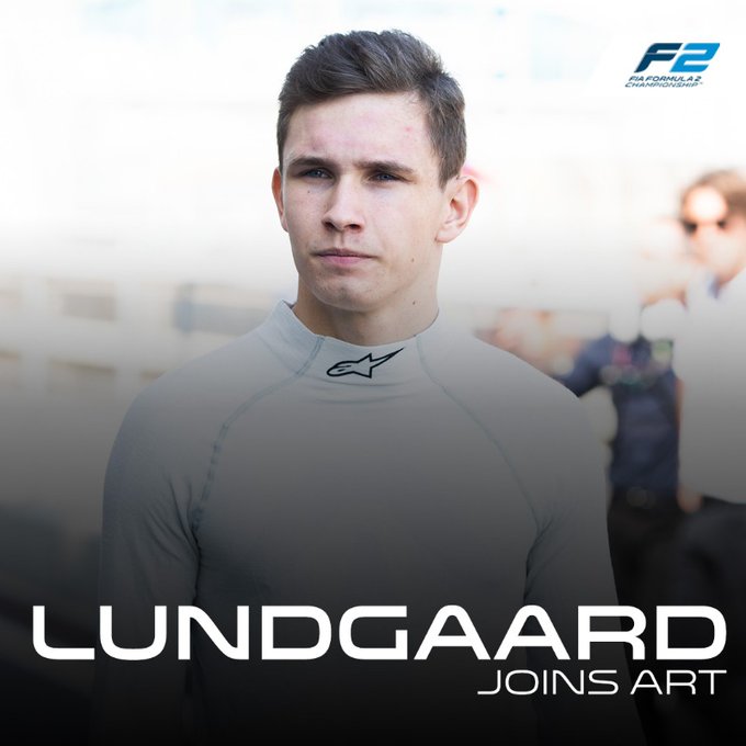 Christian Lundgaard, piloto de la Fórmula 2 con Renault (Twitter @FIA_F2)