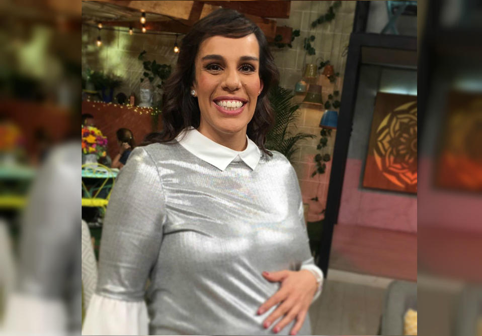 Marysol Sosa sufre caída en programa en vivo (Instagram).