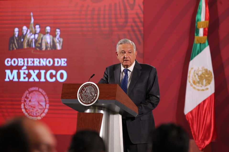 El presidente Andrés Manuel López Obrador en conferencia de prensa del 28 de febrero. (Omar Franco)