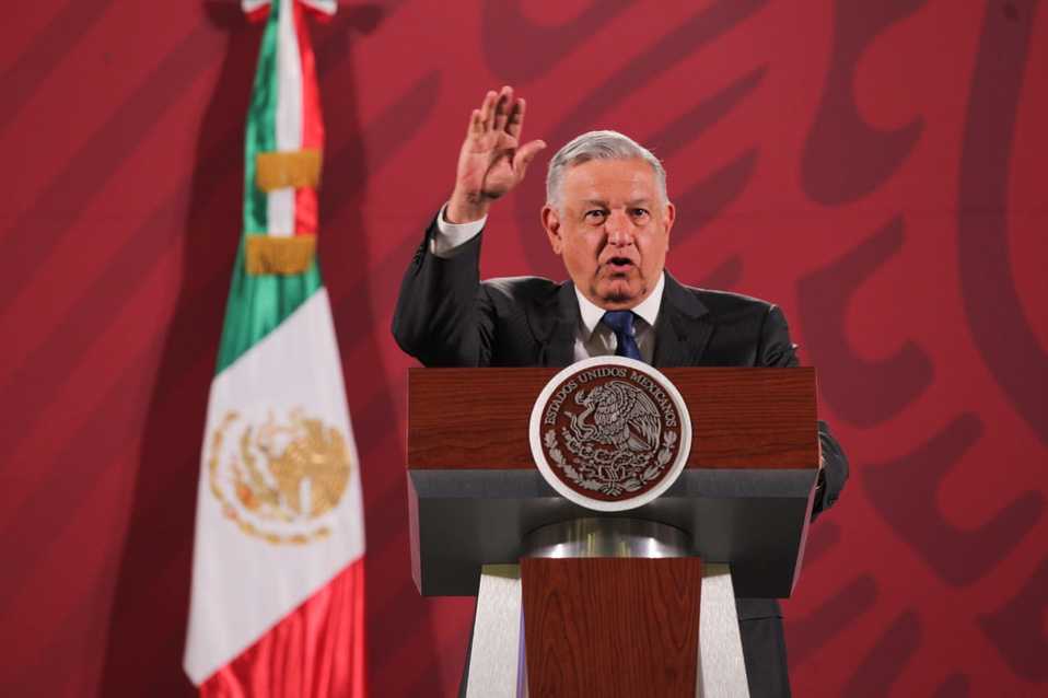 El presidente Andrés Manuel López Obrador en conferencia matutina. (Omar Franco)