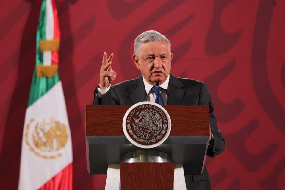 El presidente Andrés Manuel López Obrador en conferencia matutina. (Omar Franco)