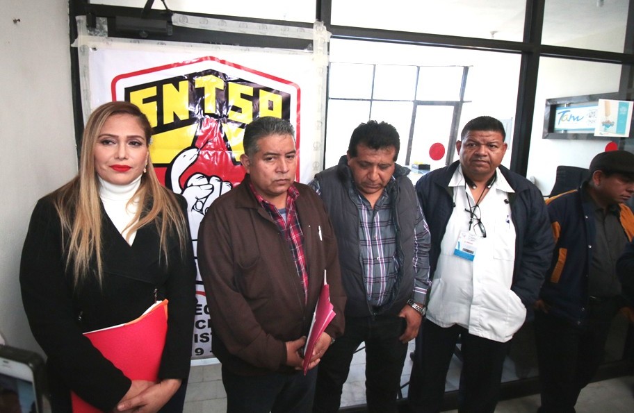 Sindicalizados de la salud en Altamira. (Yazmín Sánchez)
