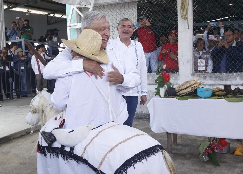 El presidente Andrés Manuel López Obrador durante visita a Tabasco. (Araceli López)