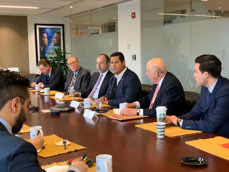 Segundo día de reuniones con empresarios en Washington. Foto: Especial
