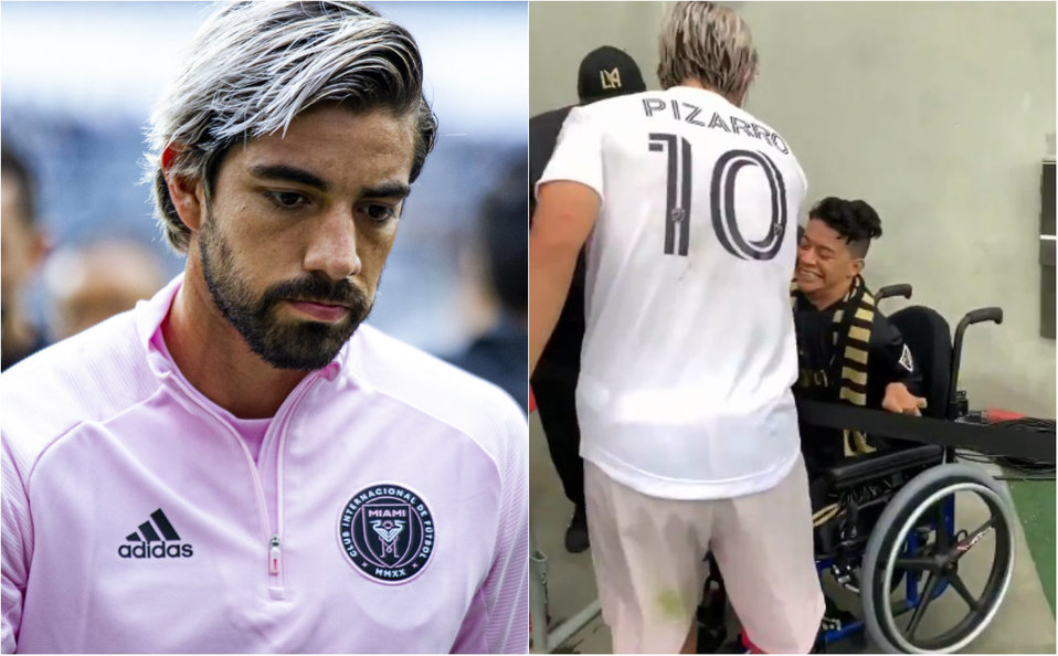 Rodolfo Pizarro tiene un noble gesto con aficionado de LAFC (Imago7 / Twitter @InterMiamiCF)