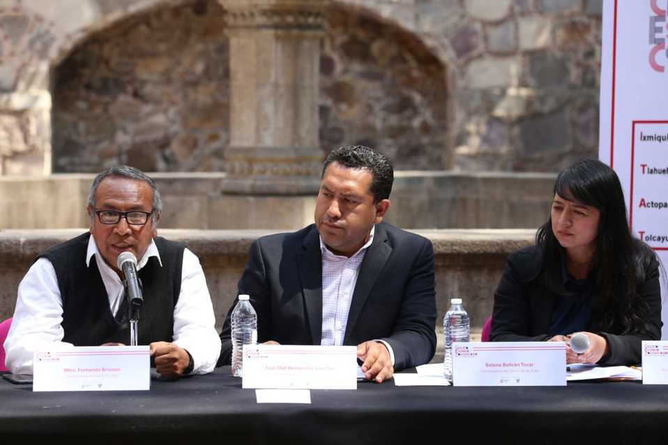 Conferencia de prensa sobre El Circuito Escénico Comunitario. (Jorge Sánchez)