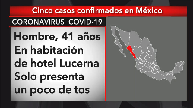 Estos son los 5 casos de coronavirus en México