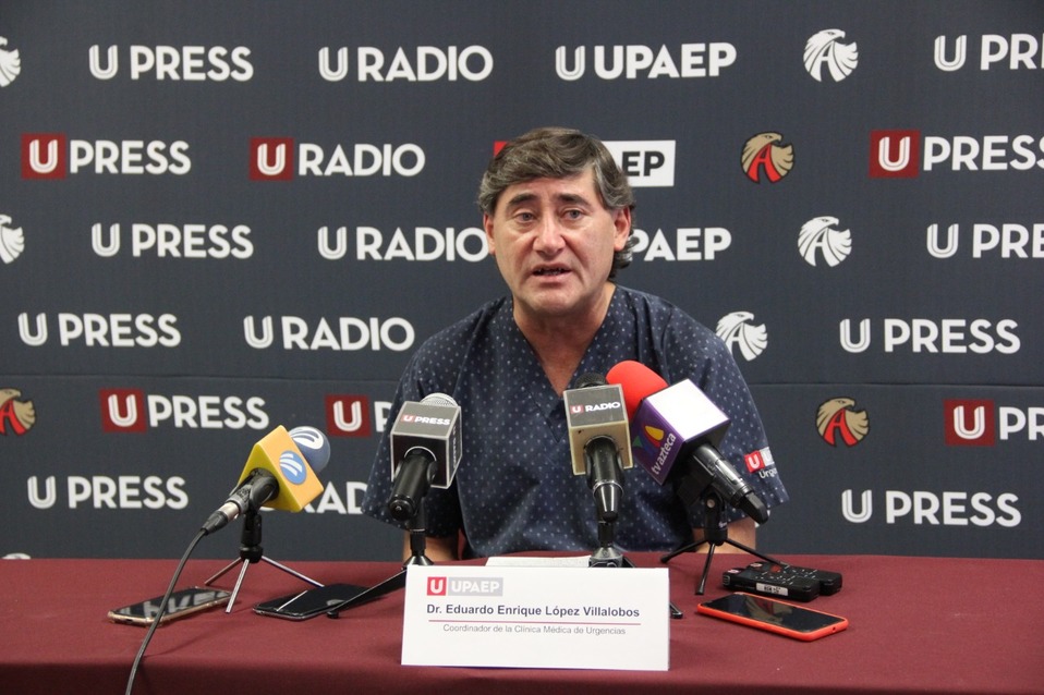 Eduardo López Villalobos, coordinador de la Clínica Médica de Urgencias de la Upaep. (Jaime Zambrano)