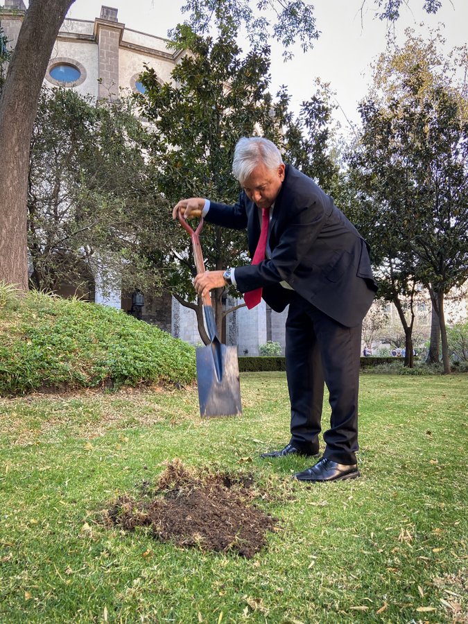El Presidente compartió el momento en Twitter (@lopezobrador_)