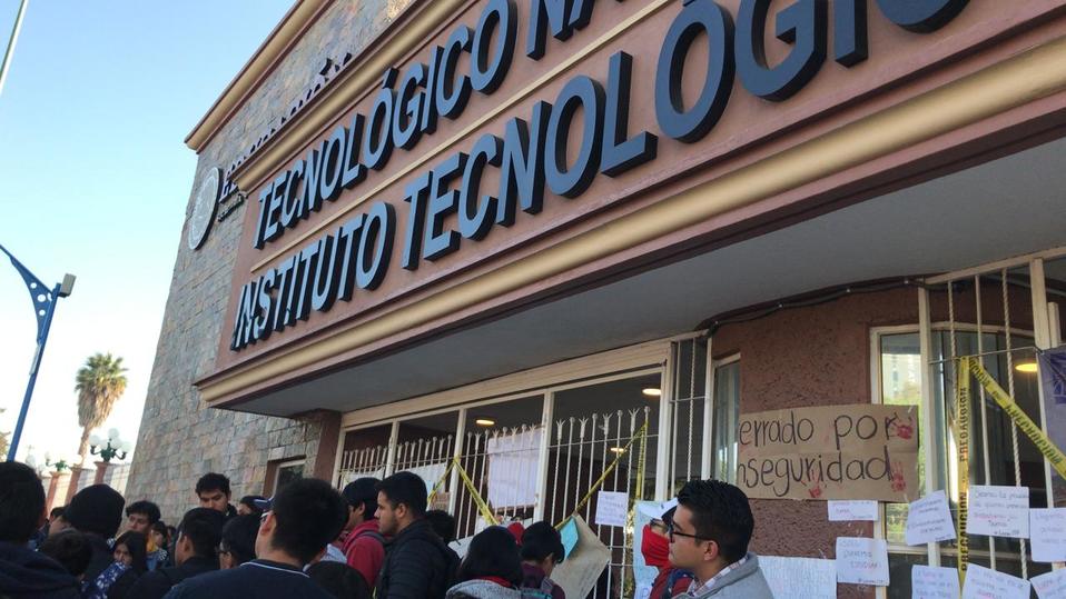 Estudiantes del ITP sumaron su sexto día de protestas y en paro de actividades. (Jaime Zambrano)