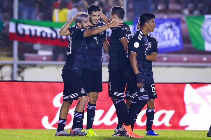 México celebra gol ante la selección de Panamá (Imago7)