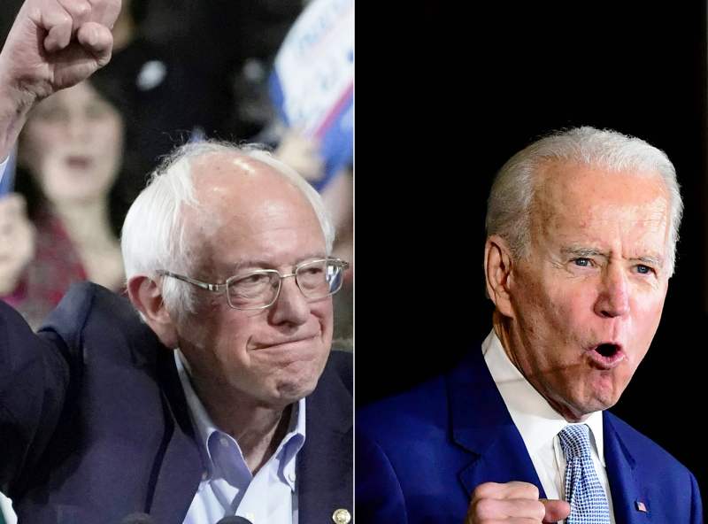 Biden y Sanders, los hombres fuertes de los demócratas. (AFP)