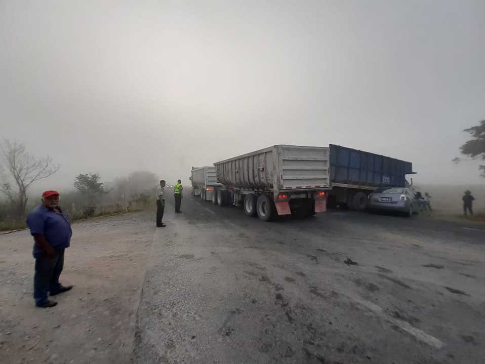 Choque en la carretera Tampico-Mante (Foto/CORTESÍA)