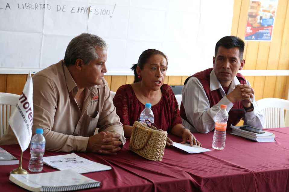 Consejeros estatales del partido Movimiento Regeneración Nacional en Hidalgo. (Jorge Sánchez)