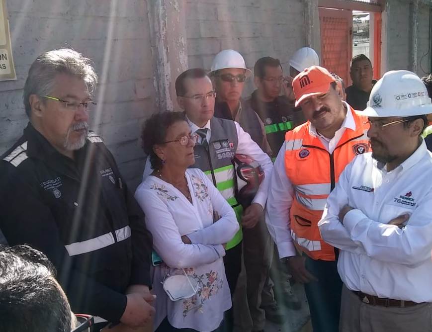 Protección Civil supervisa trabajos por fuga de combustible en CdMx. | Twitter @SGIRPC_CDMX