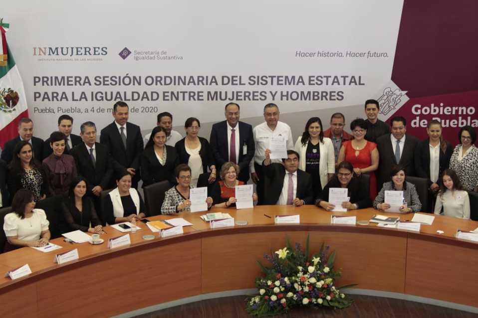 Primera sesión ordinaria del sistema estatal para la igualdad entre hombres y mujeres . (Melanie Torres)